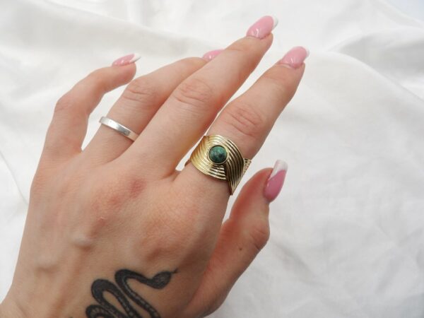 bague malachite